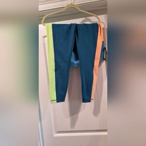 ZELOS Blue and Green Leggings